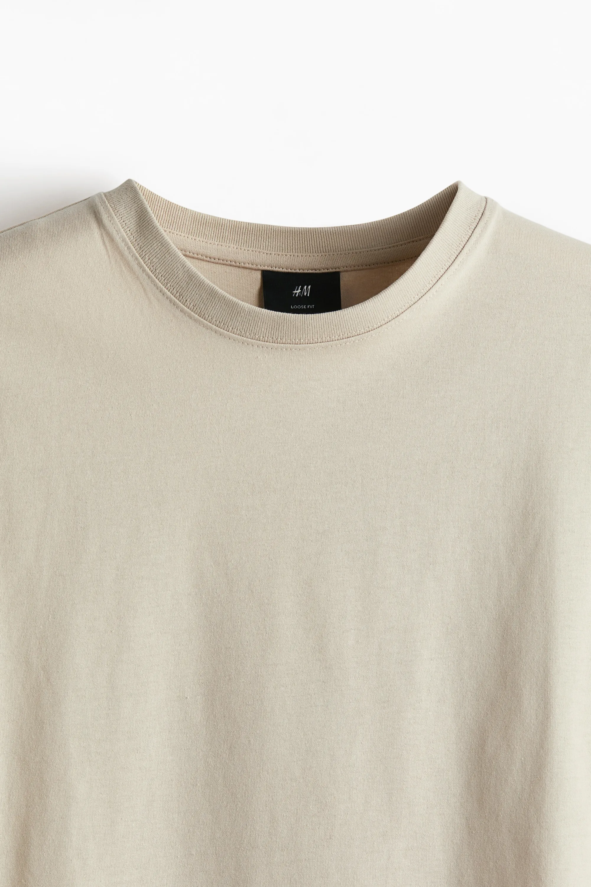 T-shirt Loose Fit - Beige clair