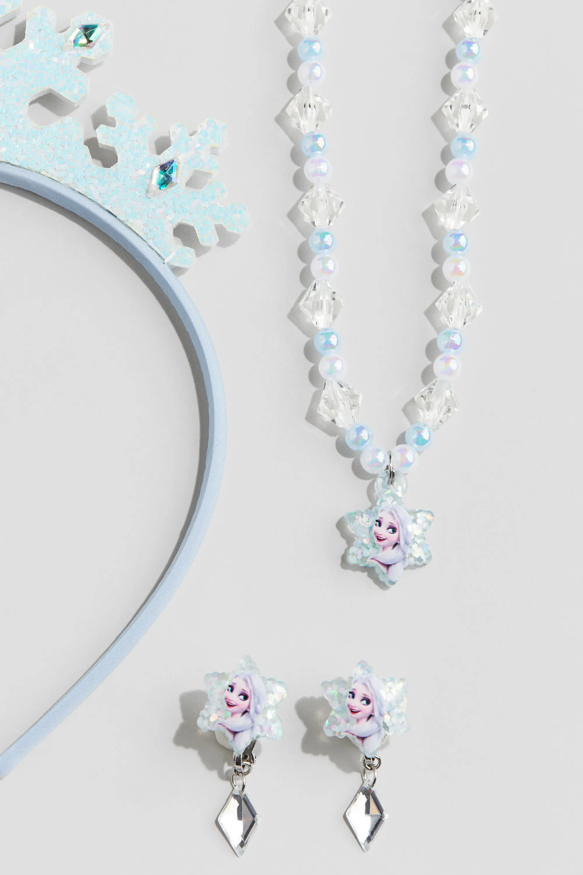 Parure de bijoux 3 pièces - Bleu clair/La Reine des neiges