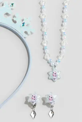 Parure de bijoux 3 pièces - Bleu clair/La Reine des neiges — photo 1