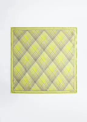 Foulard en soie imprimée - Jaune — photo 1