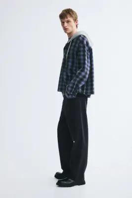Pantalon Relaxed Fit en coton - Noir denim — photo 3