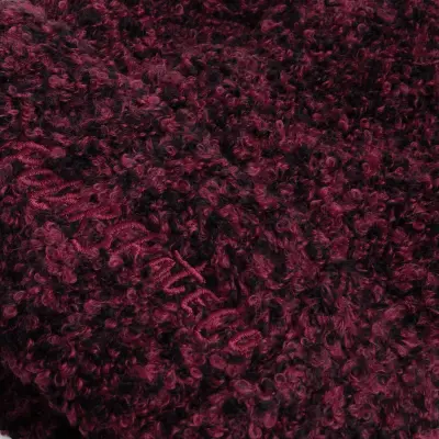 Bonnet Polar fluff – wine/red — photo 3