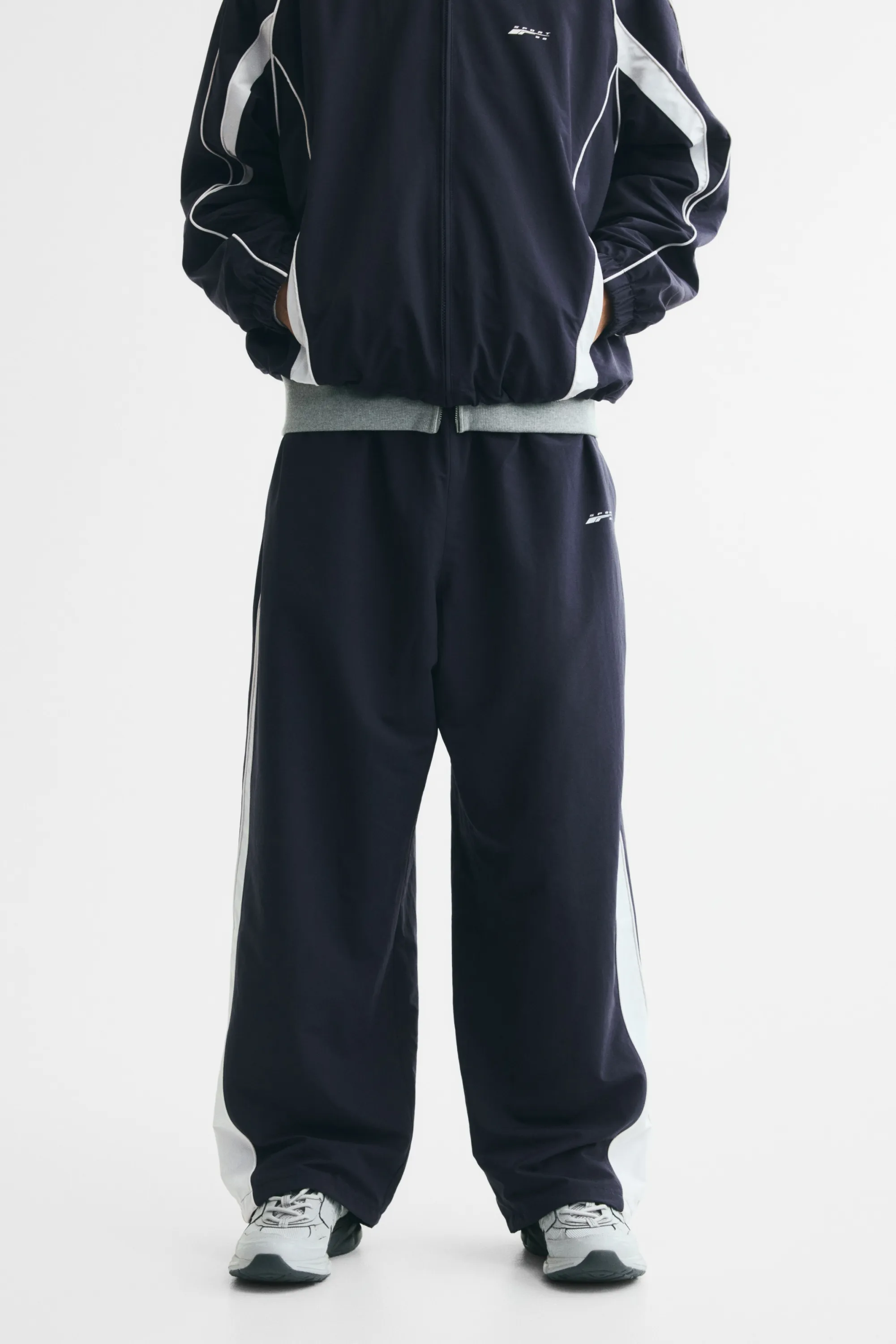 Pantalon de survêtement Loose Fit en nylon - Bleu marine/Sport 92