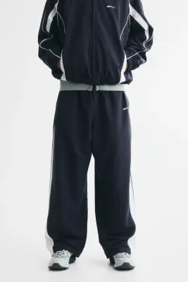 Pantalon de survêtement Loose Fit en nylon - Bleu marine/Sport 92 — photo 1
