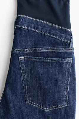 MAMA Slim Straight High Jeans - Bleu denim foncé — photo 4