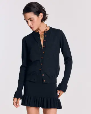 Cardigan Rosalia gris anthracite — photo 1