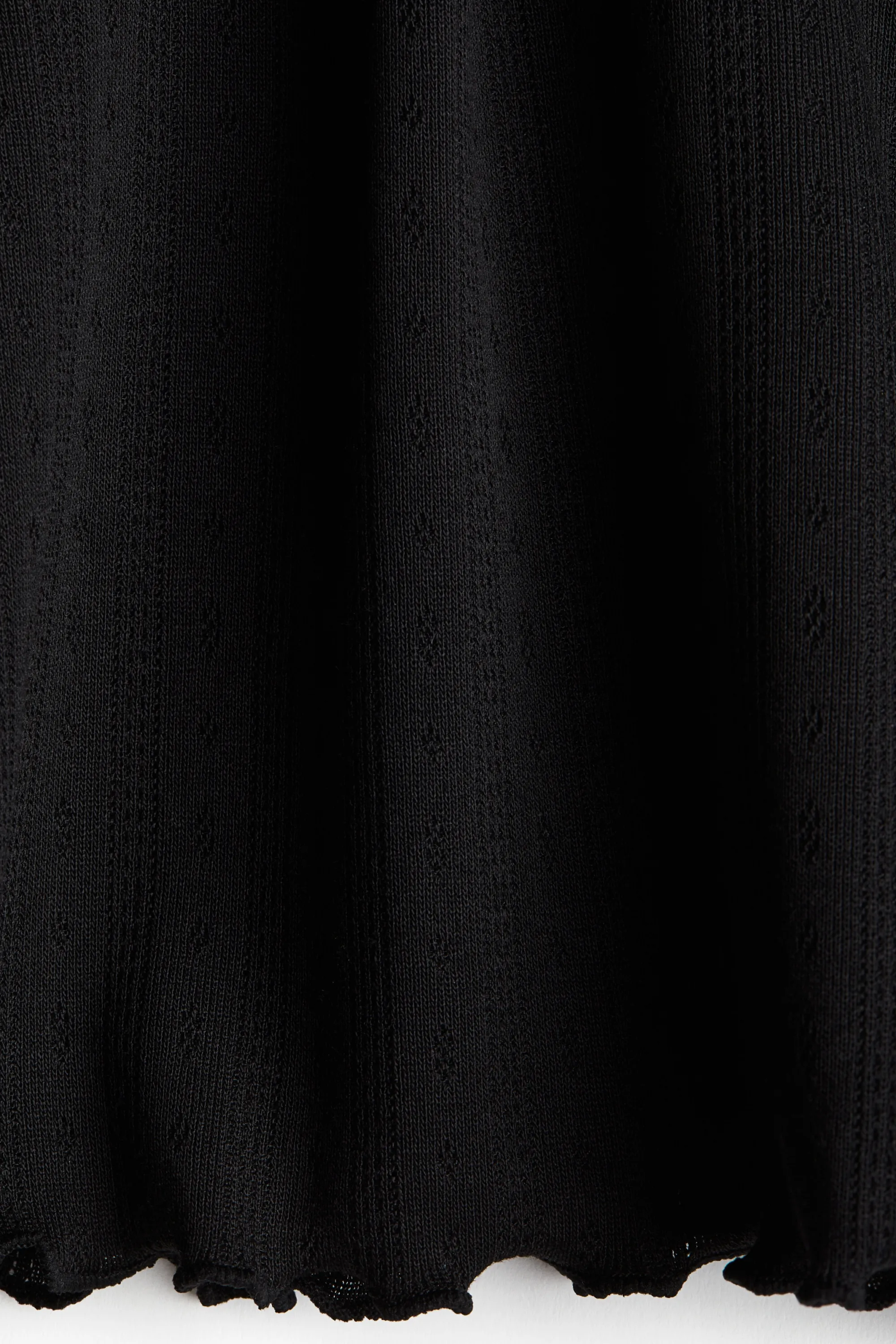 T-shirt avec détails surjetés - Noir