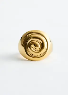 Bague coquillage d’exception - Doré — photo 1