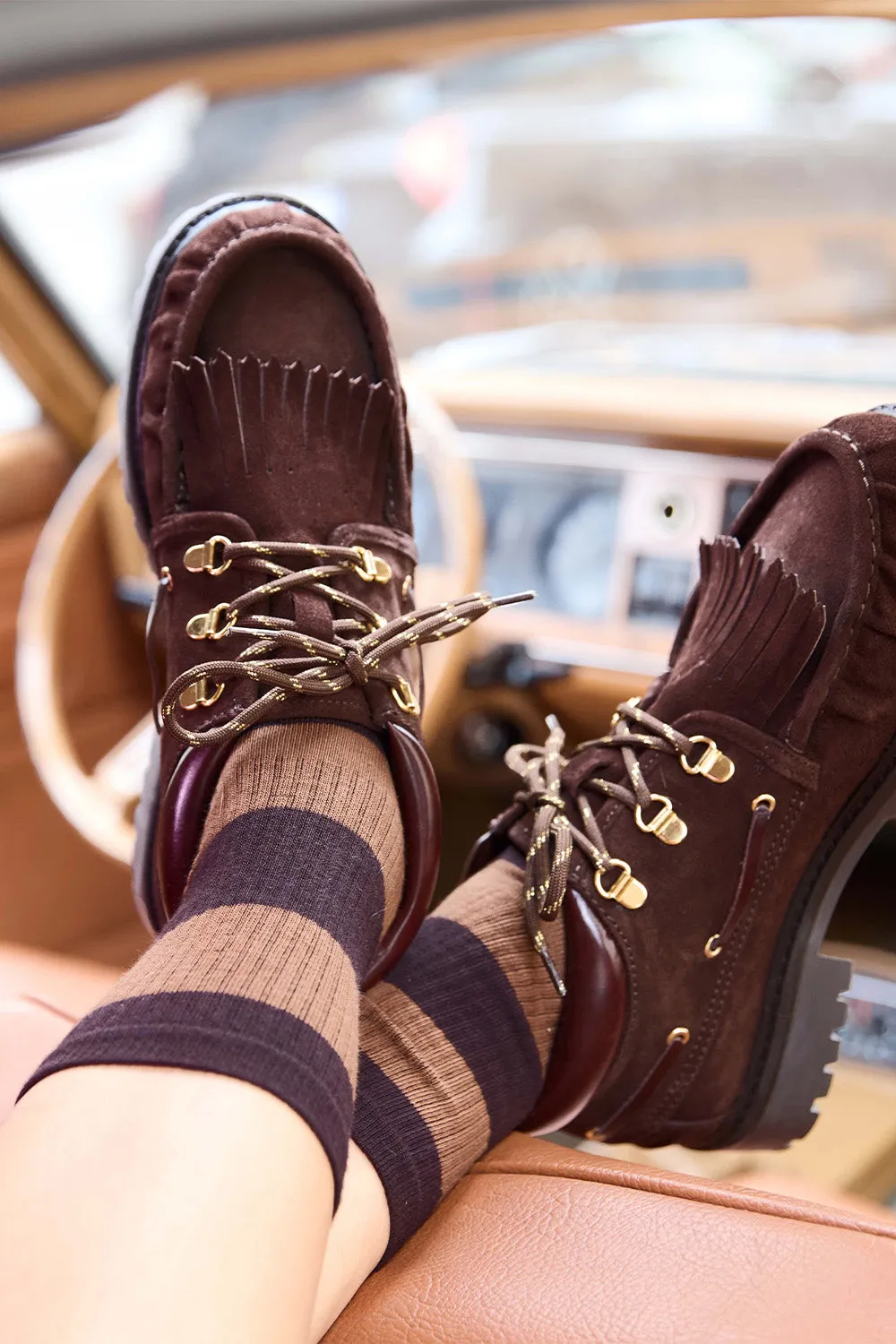 Low boots bateau Wyatt Choco