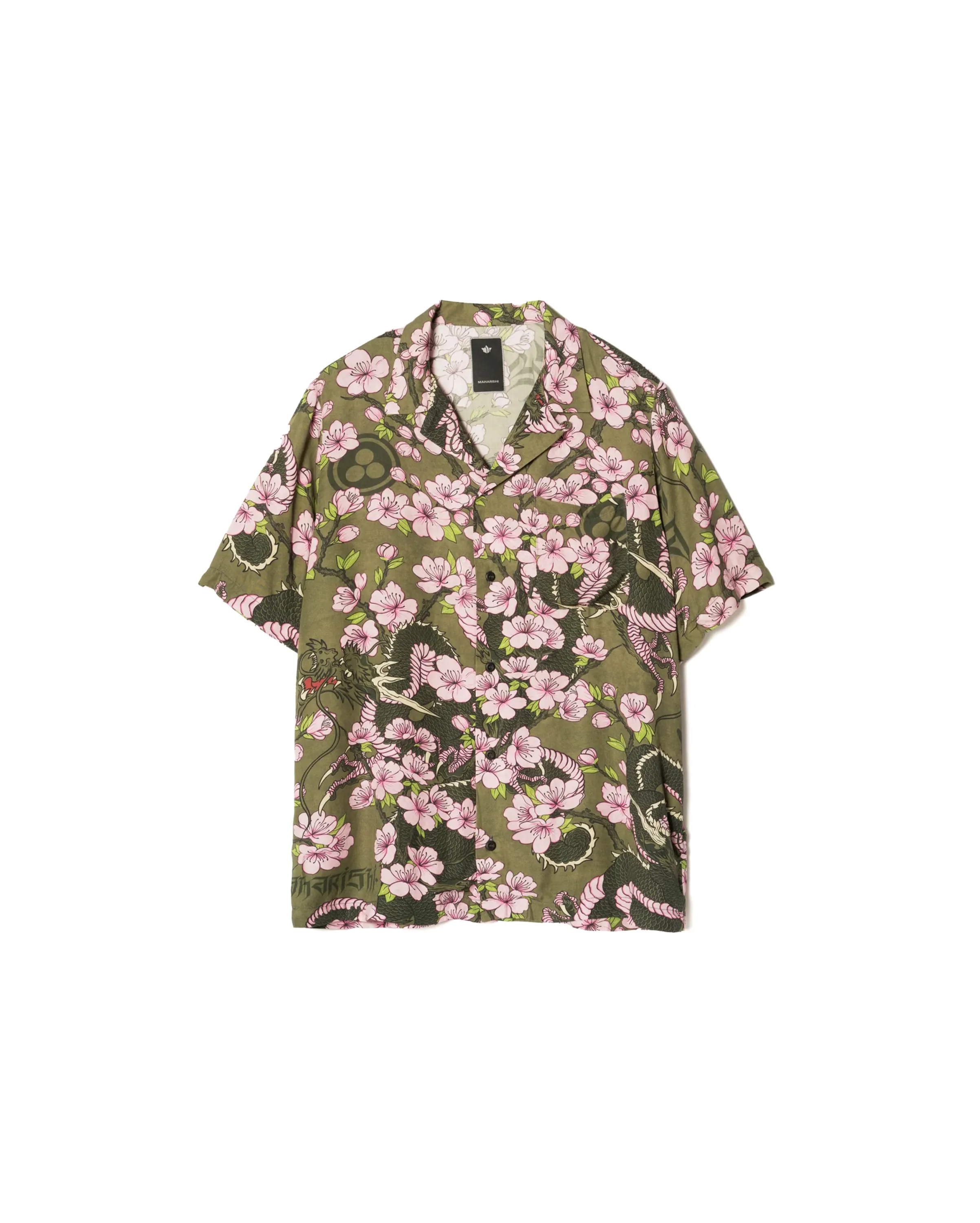 Sakura Camp Collar Shirt Olive