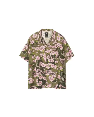 Sakura Camp Collar Shirt Olive — photo 1