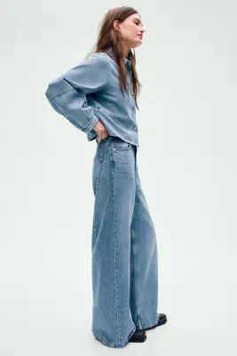 Chemise en denim - Bleu denim clair — photo 2