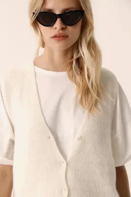 Gilet Bernie Creme — photo 2