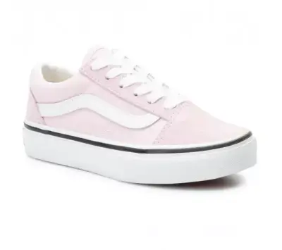 chaussures skateboard enfant vans old skool – lila / white — photo 2