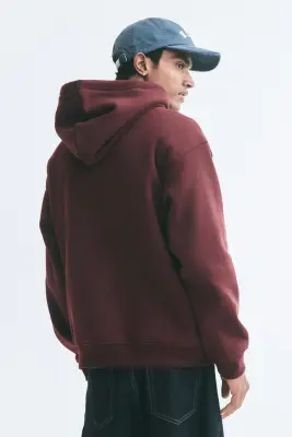 Hoodie Loose Fit - Bordeaux — photo 3