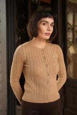 Vincent Wool Cardigan - Bordeaux — photo 9