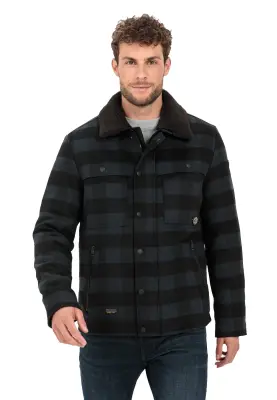 CAMEL ACTIVE VESTE ECOSSAISE Noir Marine — photo 2
