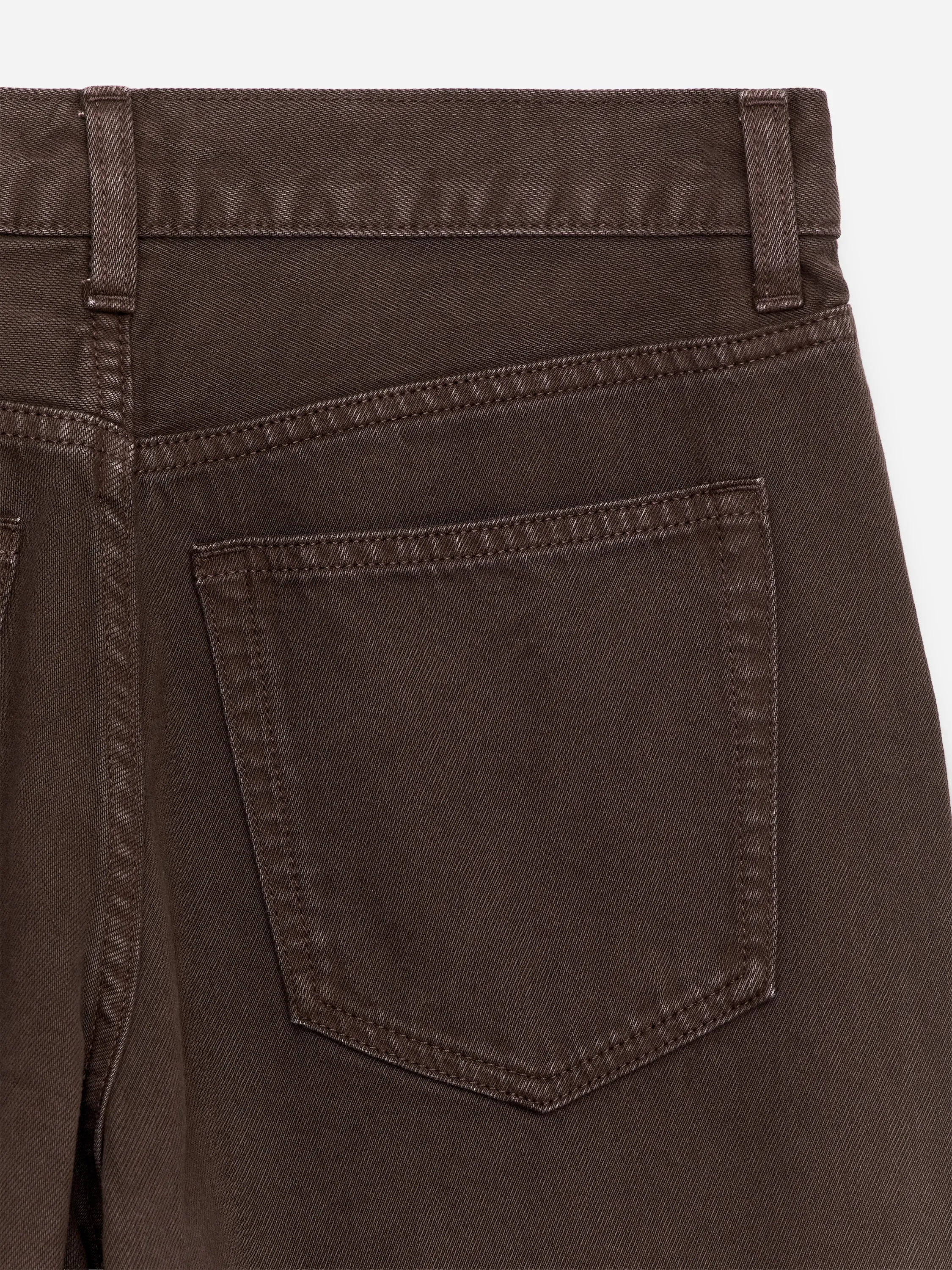 Jean large ample CLOUD - Marron foncé