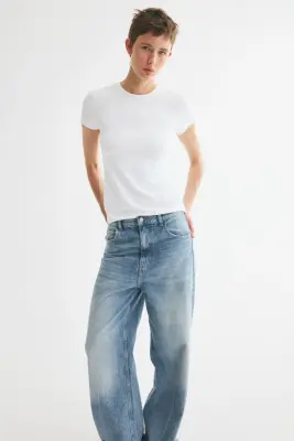 T-shirt ajusté en microfibre - Blanc — photo 3
