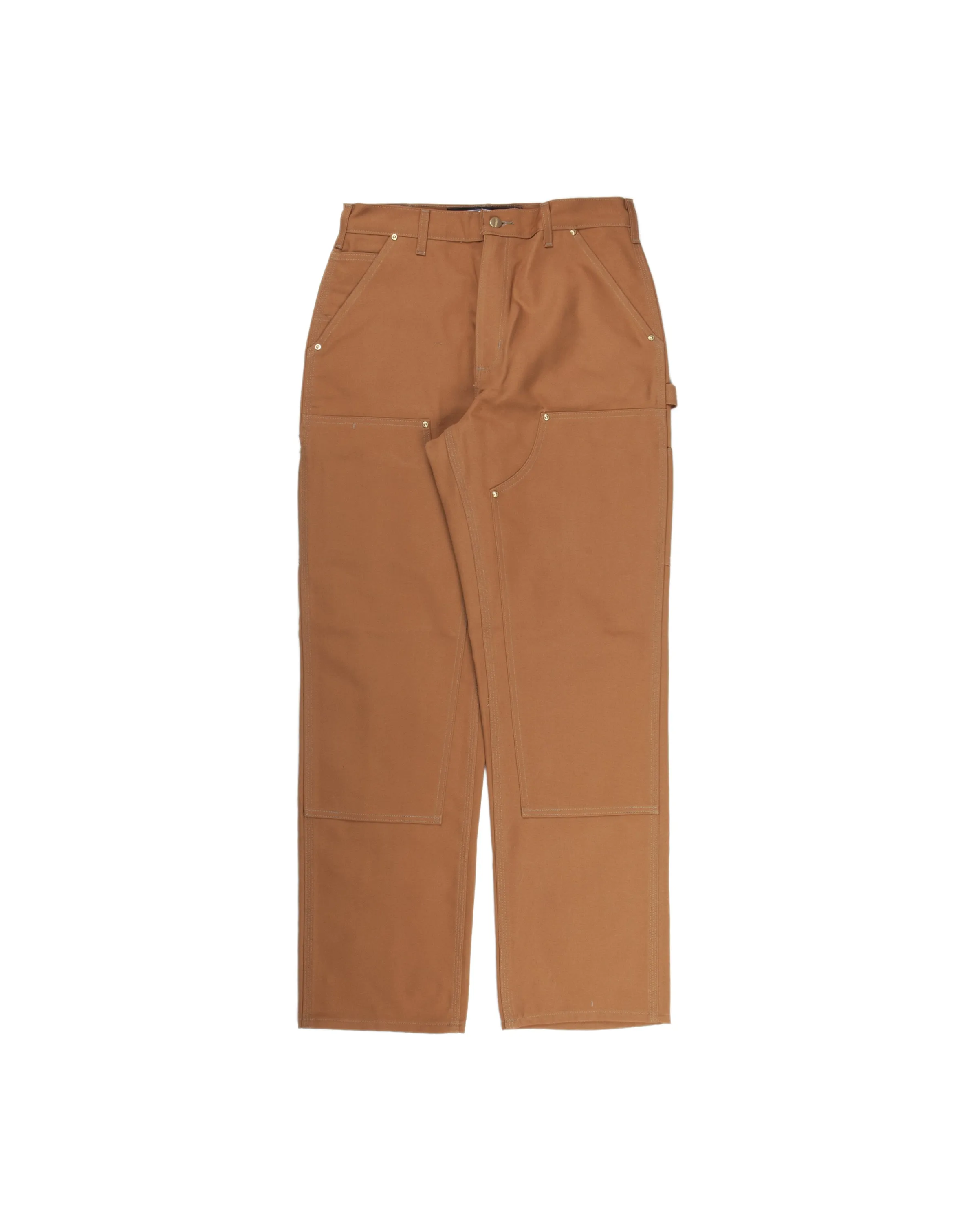 Double Front Work Loose Fit Pant Brown