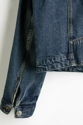 Veste Trucker en denim - Bleu denim — photo 2