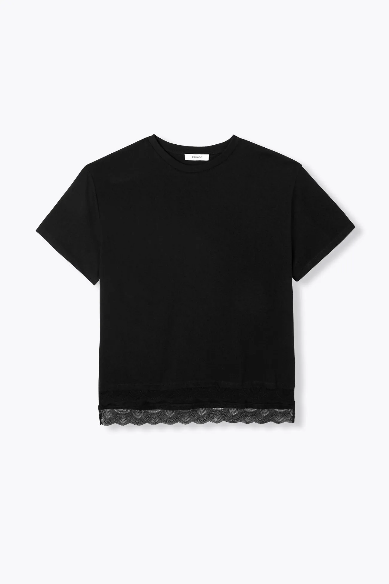 T-shirt détail dentelle Femme