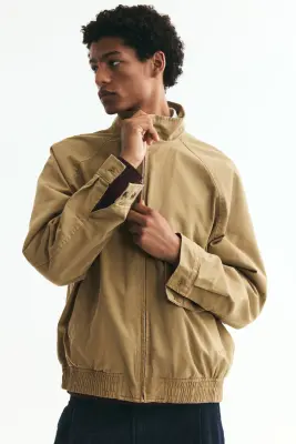 Veste style Harrington - Beige — photo 2