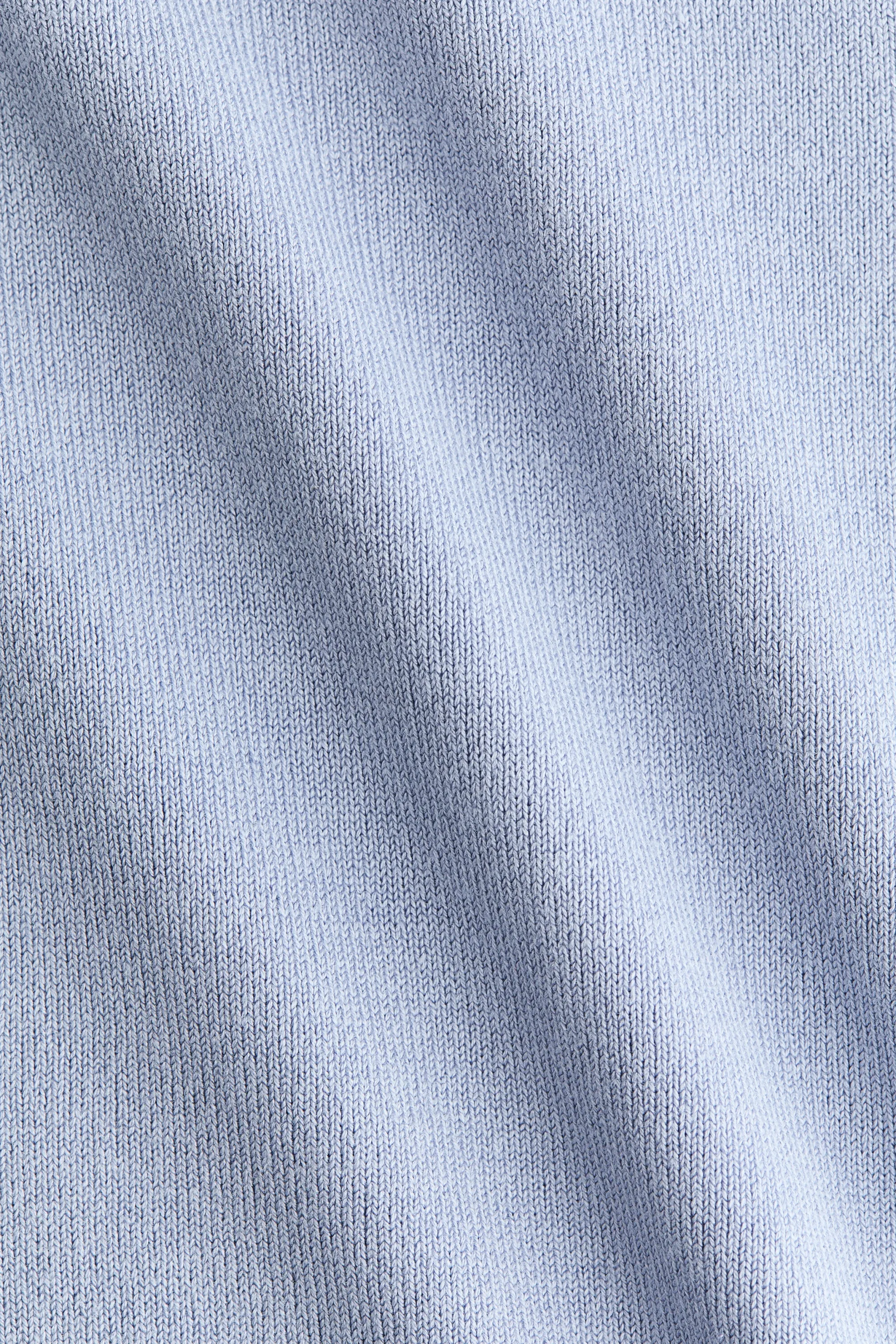 Top froncé avec mancherons - Bleu clair