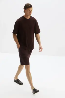 T-shirt Cooling Relaxed Fit - Marron foncé — photo 3