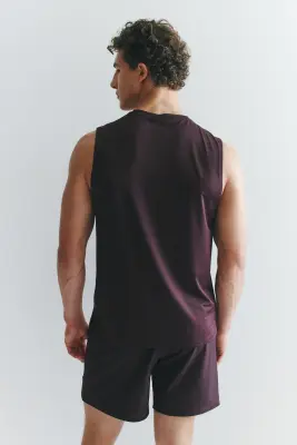 Débardeur de sport Regular Fit DryMove™ - Prune foncé — photo 4