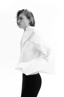 Chemise en popeline - Blanc — photo 2