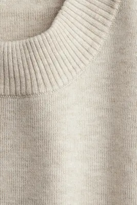 Pull oversize - Beige clair chiné — photo 4