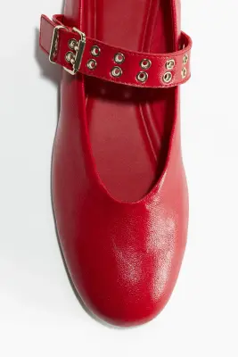 Ballerines façon babies - Rouge vif — photo 2