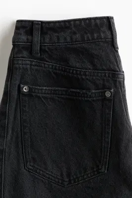 Super Wide Regular Waist Jeans - Gris denim foncé — photo 5