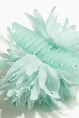 Pince à cheveux façon fleur - Vert menthe — photo 2