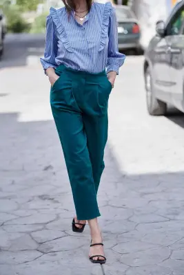 Pantalon Perine émeraude – Almae — photo 1