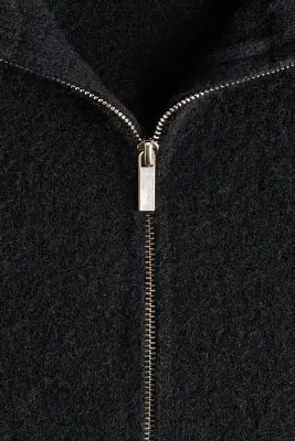 Gilet oversize zippé - Noir — photo 5
