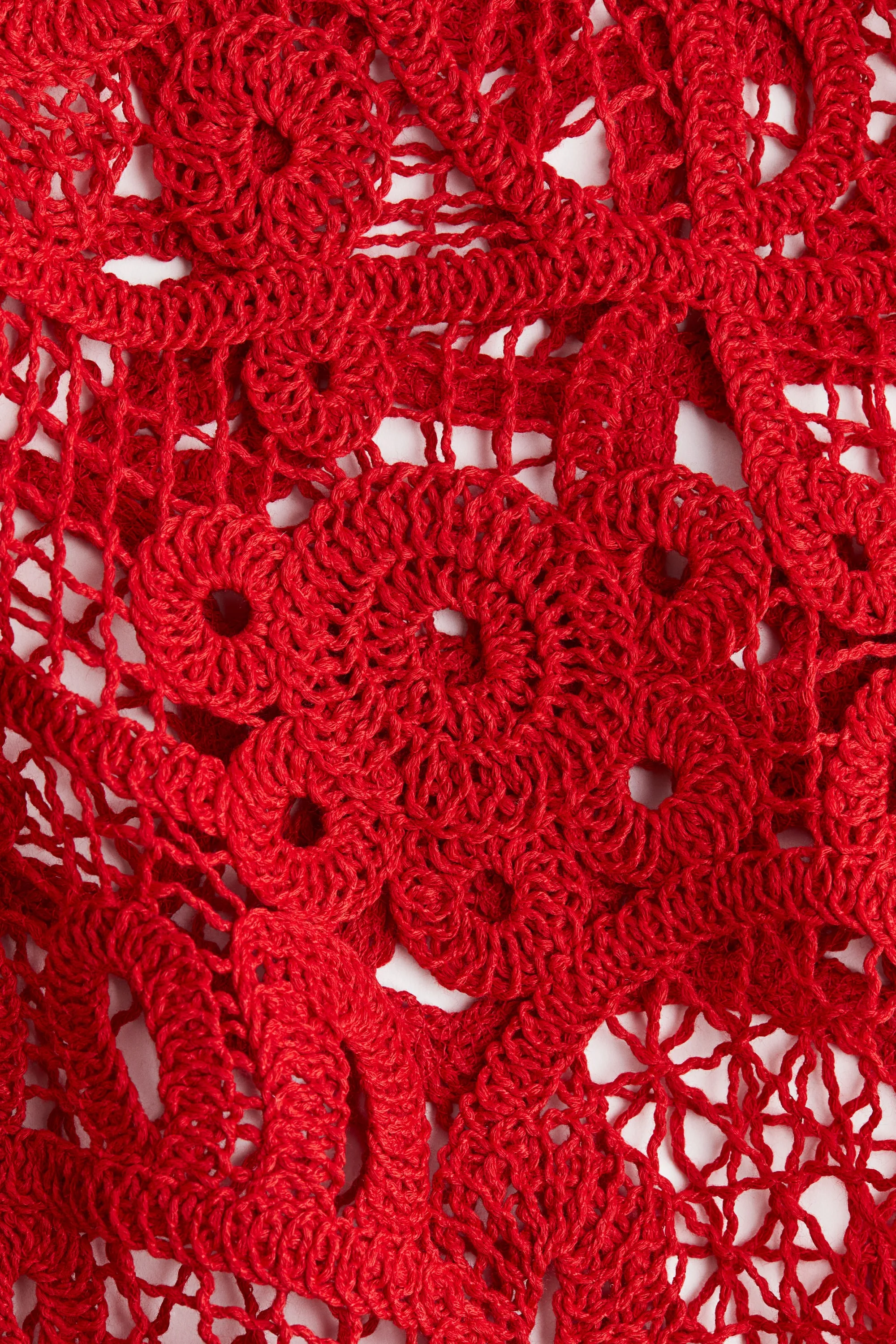 Jupe de plage façon crochet - Rouge