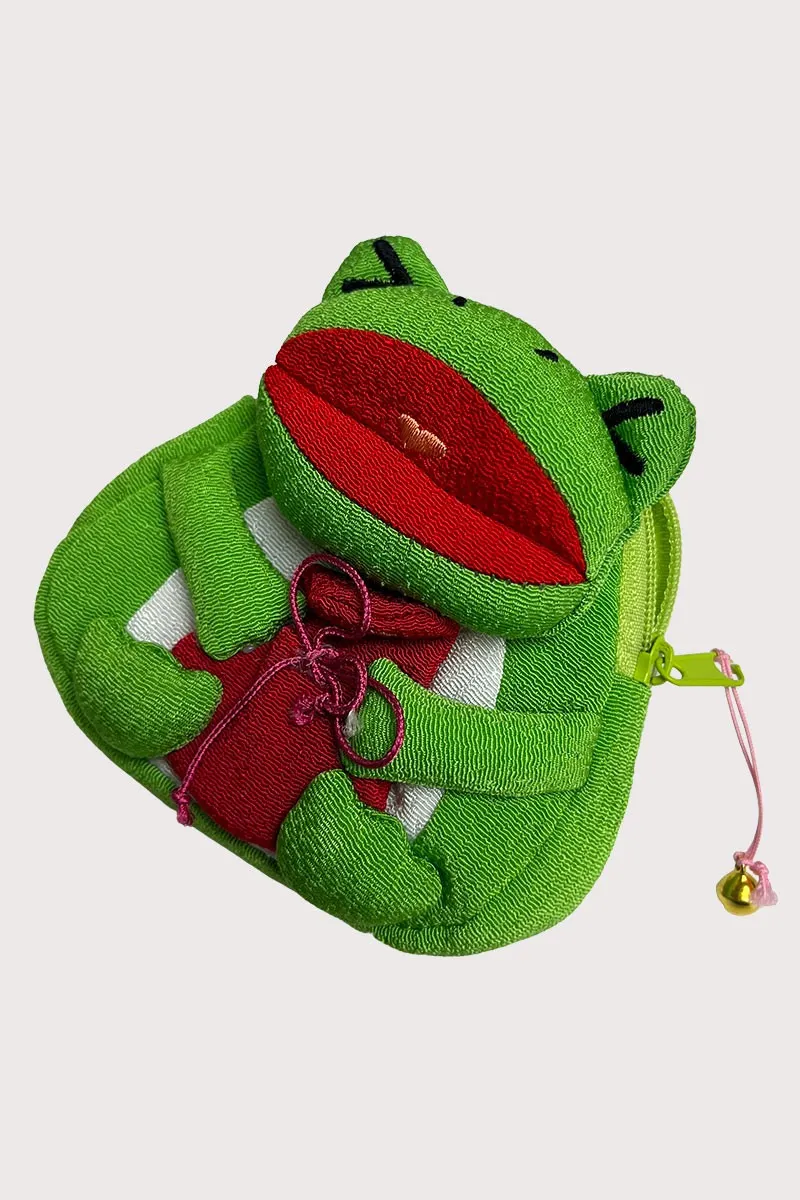 Porte-monnaie zippé Grenouille
