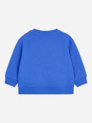 Sweat en coton - Bleu — photo 1