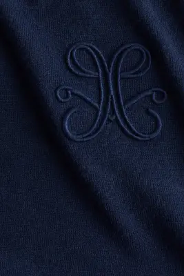 Pull avec cordon de serrage - Bleu foncé — photo 4