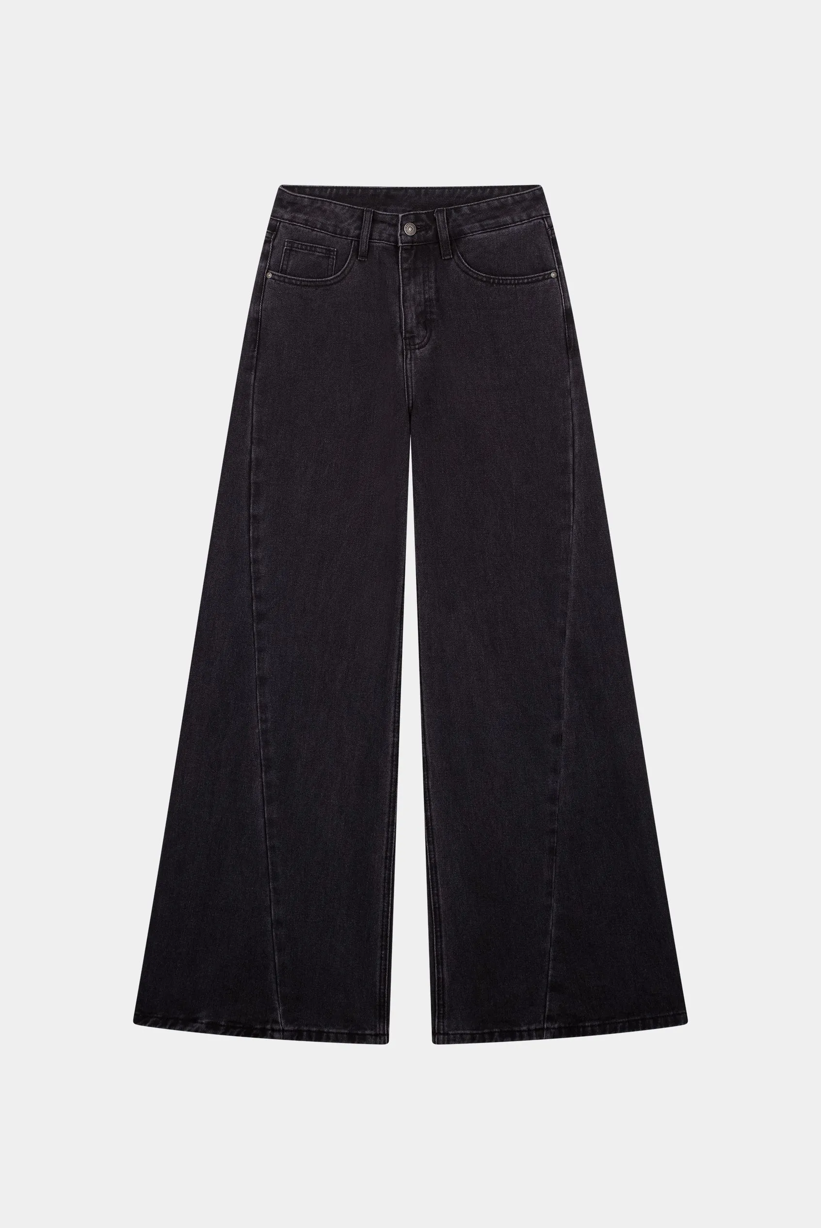 JEANS PALAZZO - DENIM GRIS