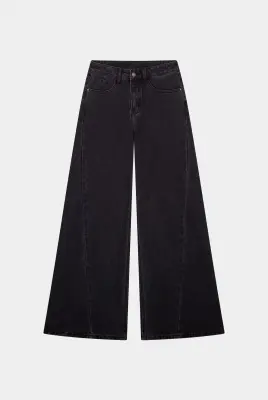 JEANS PALAZZO - DENIM GRIS