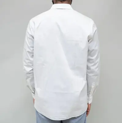 Chemise Jules popeline blanche homme — photo 4