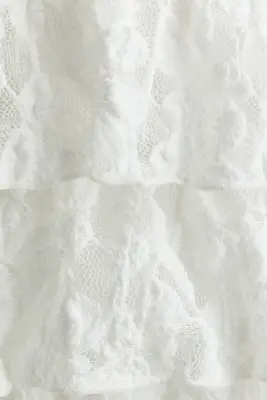 Top étagé en dentelle - Blanc — photo 4