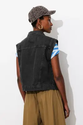 Veste jean sans manches LEONIE — photo 4