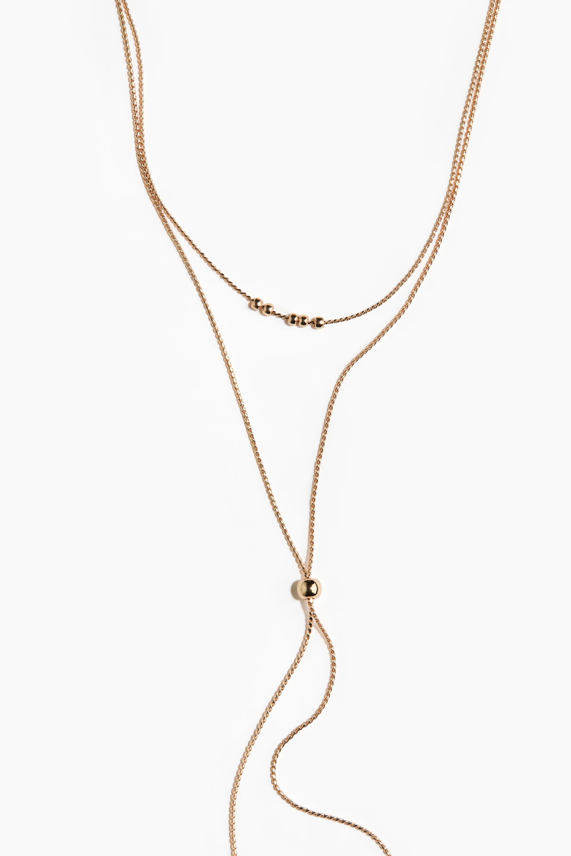 Collier Y - Doré