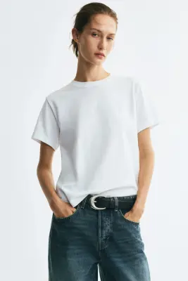 T-shirt en coton Supima® - Blanc — photo 1