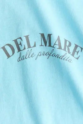 T-shirt oversize imprimé - Turquoise clair/Del Mare — photo 4