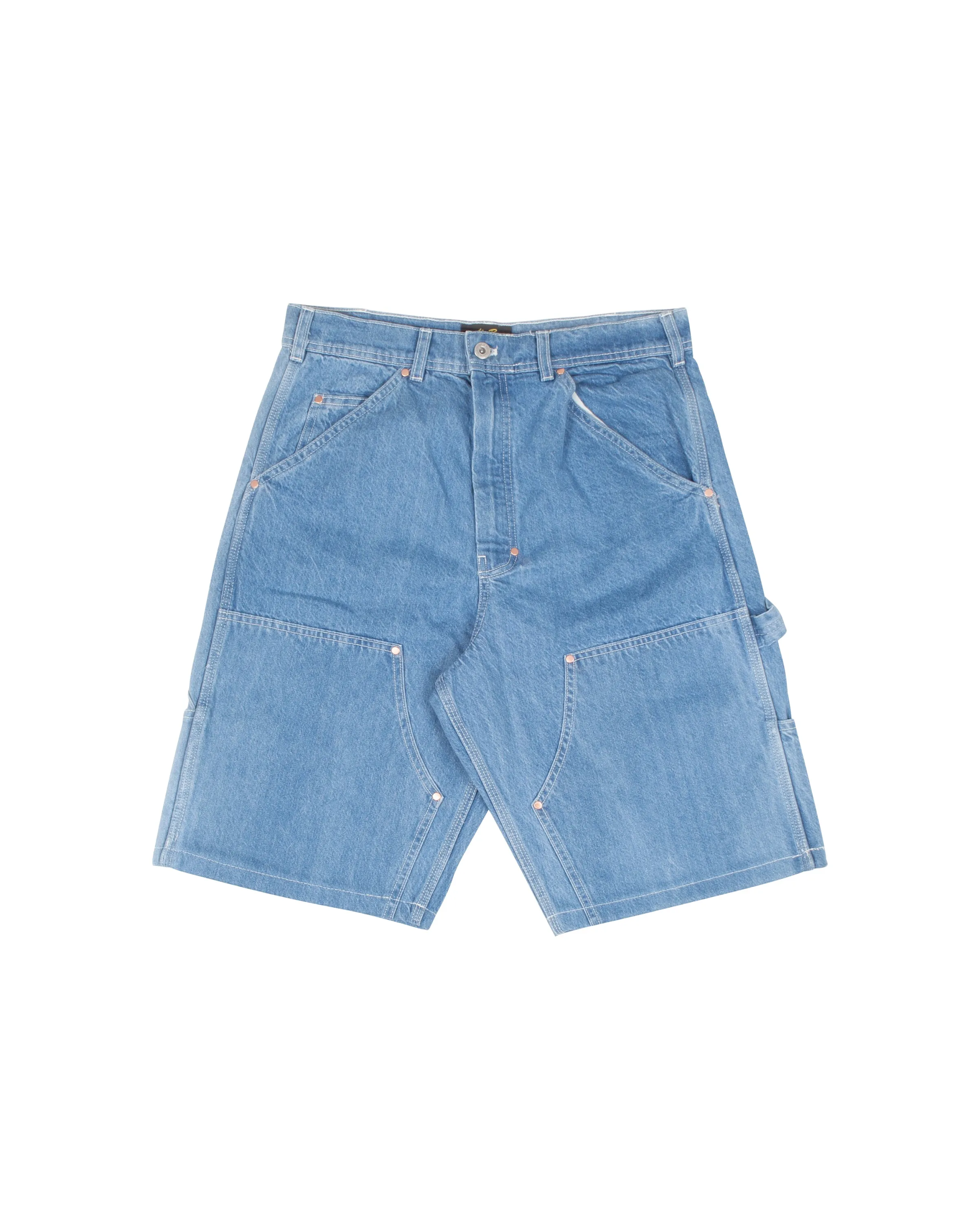 Double Knee Short Vintage Stonewash